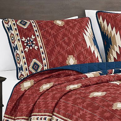 ESCA Red Southwestern Quilt Set