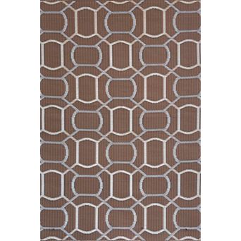 Oblong Brick 4ftx6ft Outdoor Rug