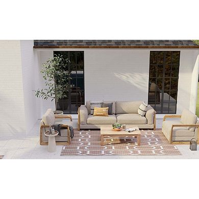 Oblong Brick Outdoor Rug