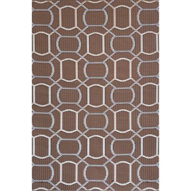 Oblong Brick 4ftx6ft Outdoor Rug