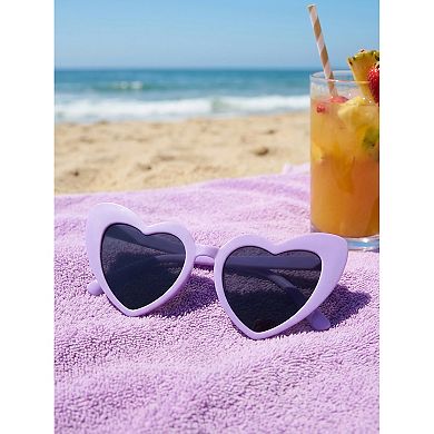 Unisex Heart-Shaped Full-Frame Sunglasses Cool Cute Trendy Versatile Sun Glasses UV Protection