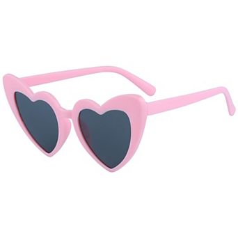 Unisex Heart-Shaped Full-Frame Sunglasses Cool Cute Trendy Versatile Sun Glasses UV Protection