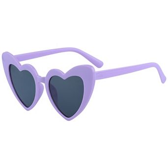 Unisex Heart-Shaped Full-Frame Sunglasses Cool Cute Trendy Versatile Sun Glasses UV Protection