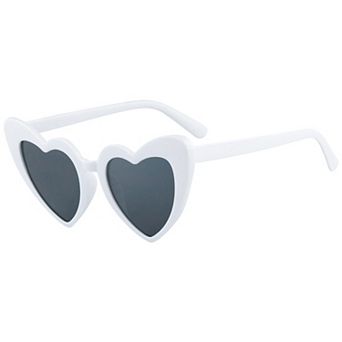 Unisex Heart-Shaped Full-Frame Sunglasses Cool Cute Trendy Versatile Sun Glasses UV Protection