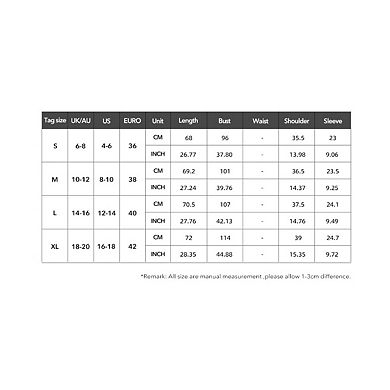 Women’s Crewneck Short Sleeve Patchwork T-Shirt Loose Fit Casual Top