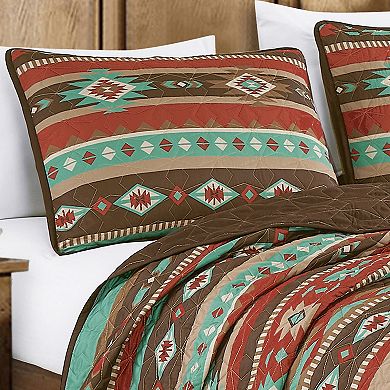 ESCA Turquoise Western Quilt Set