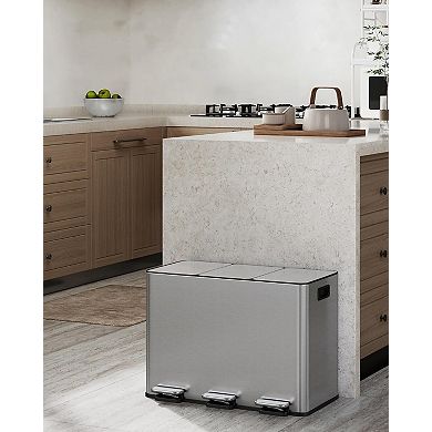 ANIXOL Triple Kitchen Trash Can