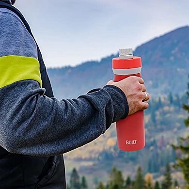 BUILT 20 Oz Stainless Steel Tumbler With Chug Lid - Double Wall Vacuum Insulated Drinking Cup