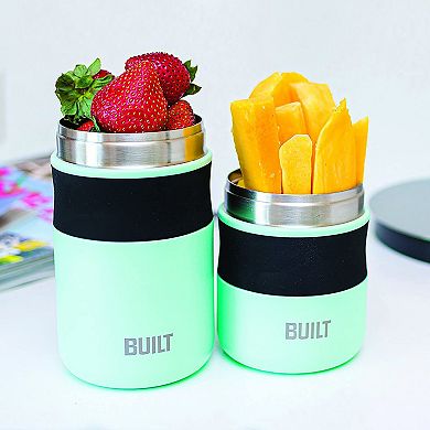 Built 10oz Insulated Lunch Jar - Stainless Steel Travel Food Container, Blue