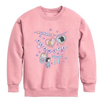 Girls 7-16 Peanuts Friendship Charm Crew Fleece Sweatshirt