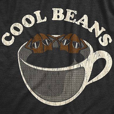 Mens Cool Beans T Shirt Funny Coffee Lover Cafe Barista Graphic Tee
