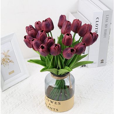 Artificial Tulips Real Touch Silk Faux Home Wedding Party