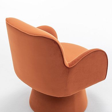 SEYNAR Modern Glam Velvet 360 Degree Swivel Armchair