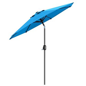 ANIXOL Patio Umbrella with Crank Lift and Adjustable Tilt