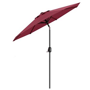 ANIXOL Patio Umbrella with Crank Lift and Adjustable Tilt