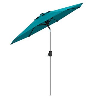 ANIXOL Patio Umbrella with Crank Lift and Adjustable Tilt