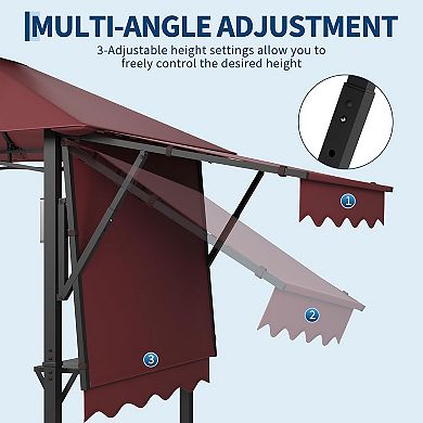 ANIXOL Versatile Waterproof Outdoor Shelter with Steel Frame & Polyester Fabric