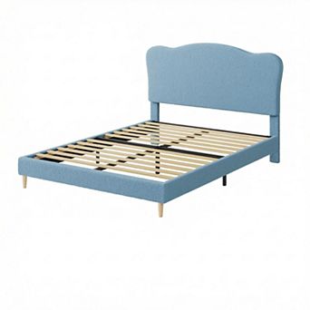 ANIXOL Soft Upholstered Platform Bed Frame
