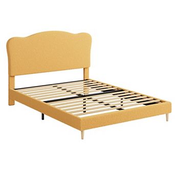 ANIXOL Soft Upholstered Platform Bed Frame