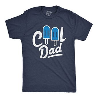 Mens Cool Dad Popsicle T Shirt Funny Summer Fathers Day Appreciation Graphic Tee