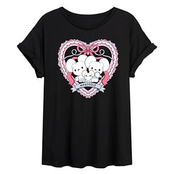 Juniors' Pokémon Maushold Coquette Oversized Tee