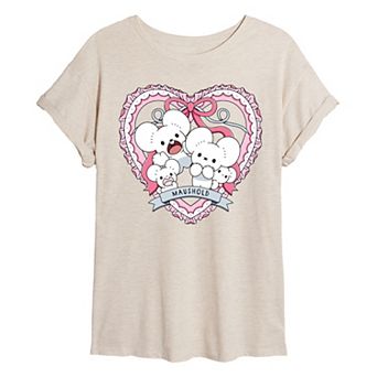 Juniors' Pokémon Maushold Coquette Oversized Tee