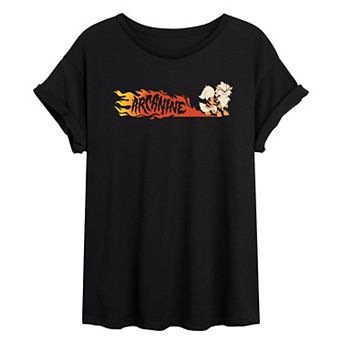 Juniors' Pokémon Arcanine Oversized Tee