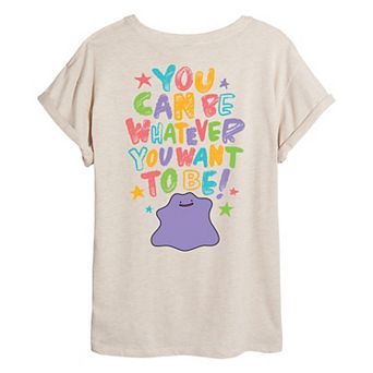 Juniors' Pokémon Ditto Oversized Tee