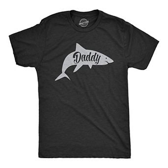 Mens Daddy Shark T shirt Cute Funny Family Cool Best Dad Vacation Tee for Guys