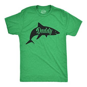 Mens Daddy Shark T shirt Cute Funny Family Cool Best Dad Vacation Tee for Guys