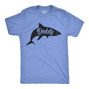Mens Daddy Shark T shirt Cute Funny Family Cool Best Dad Vacation Tee for Guys