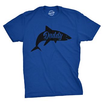Mens Daddy Shark T shirt Cute Funny Family Cool Best Dad Vacation Tee for Guys