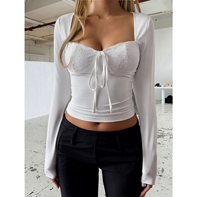 Women T Shirts Long Sleeve Shirts Basic Tops Summer Tees Casual T-Shirts