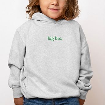 Embroidered Big Bro Typewriter - Toddler Hoodie