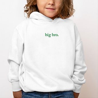 Embroidered Big Bro Typewriter - Toddler Hoodie