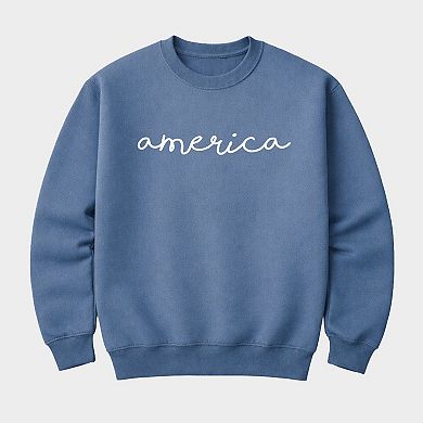 America Cursive - Women's Graphic Sweatshirt