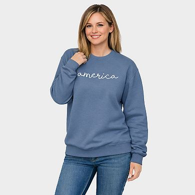 America Cursive - Women's Graphic Sweatshirt