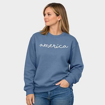 America Cursive - Women's Graphic Sweatshirt