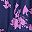 Black Pink Printed