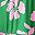 Green Pink Printed