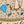 Beige Blue Orange