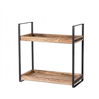2 tier Countertop Organizer Shelf for Bathroom Vanity and Coffee Bar