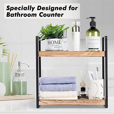 2-Tier Countertop Organizer Shelf for Bathroom Vanity and Coffee Bar