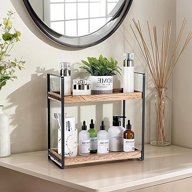 2-Tier Countertop Organizer Shelf for Bathroom Vanity and Coffee Bar