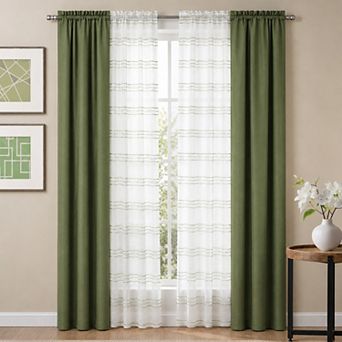 Achim Tribeca 4 pc Window Curtain Panel Set