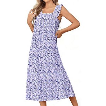 Ekouaer Cotton Nightgowns for Women Long Night Gown Victorian Sleep dress Soft Night Dress Ladies