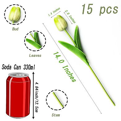 Artificial Tulips Real Touch PU Flowers Home Decor