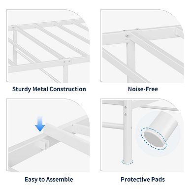 ANIXOL Heart Design Metal Platform Bed