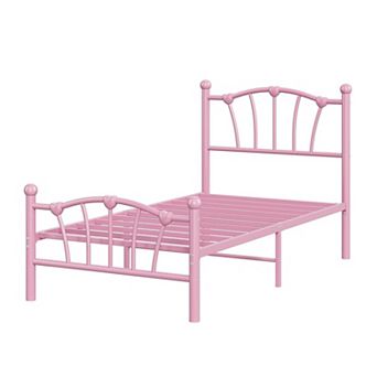 ANIXOL Heart Design Metal Platform Bed