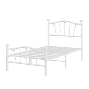 ANIXOL Heart Design Metal Platform Bed